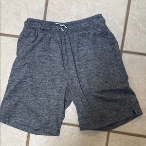 Boys Heather Blue Athletic Drawstring Shorts